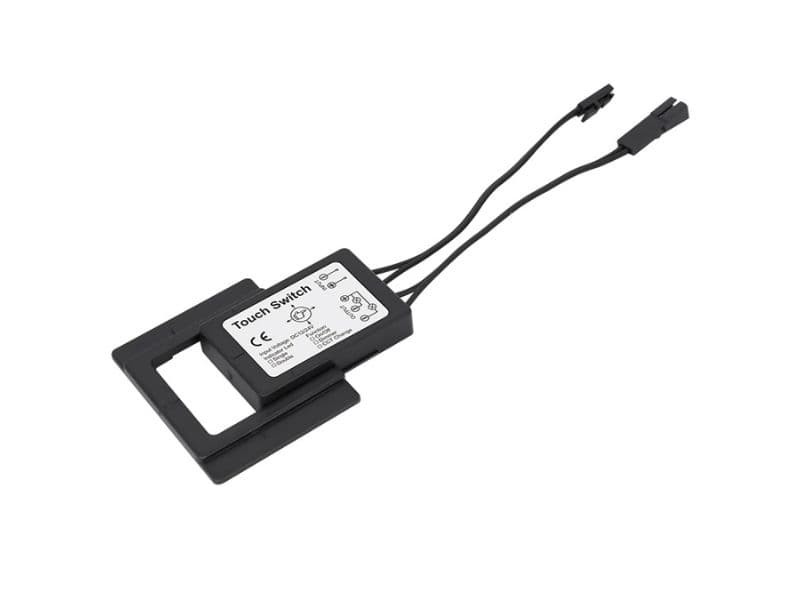 Mirior ON/OFF/DIMMER touch buton 1-pole, WHITE/BLUE light black (S7B-A1) schema