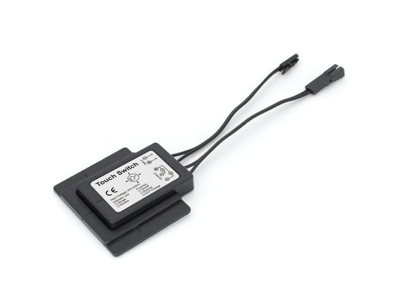 Mirior ON/OFF/DIMMER touch buton 1-pole, WHITE/BLUE light black (S7B-A1) main image