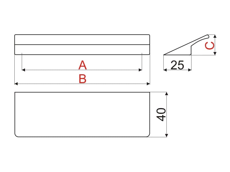 Furniture handle WPY322 schema