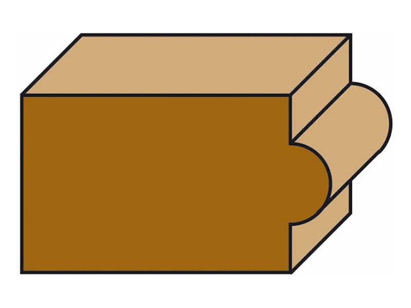 Hw bull nose radius bits z=2 schema