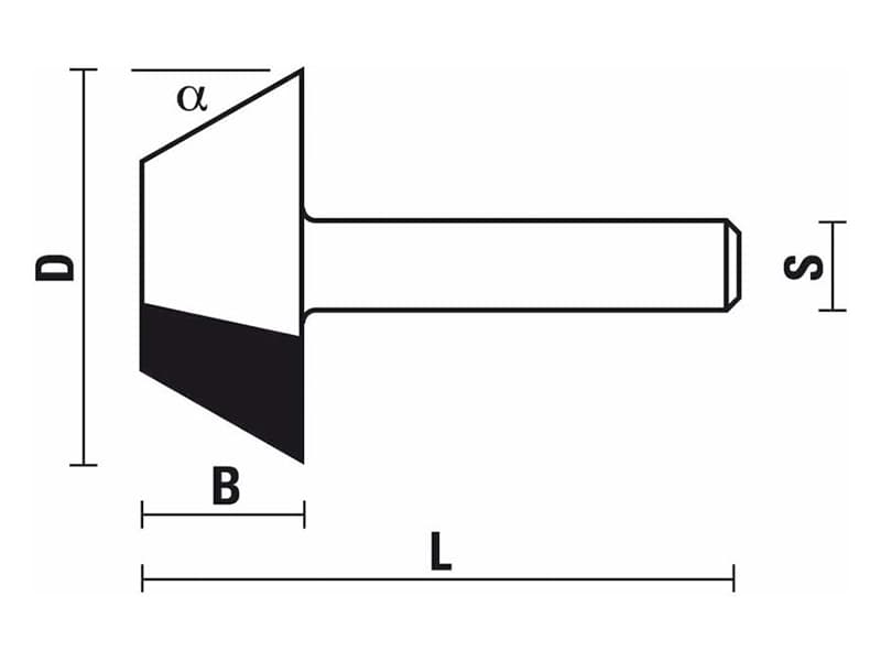 Hw bevel trim bits z=2 schema