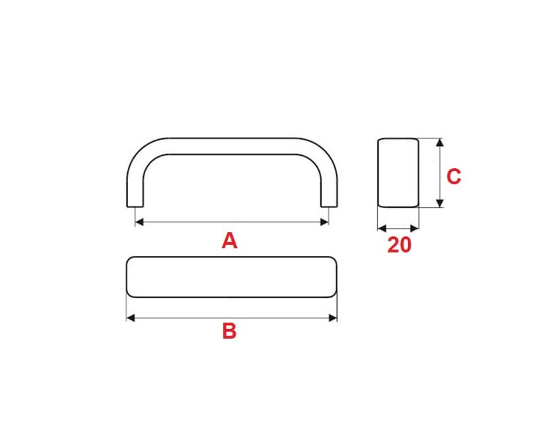 Furniture handle AP05 schema