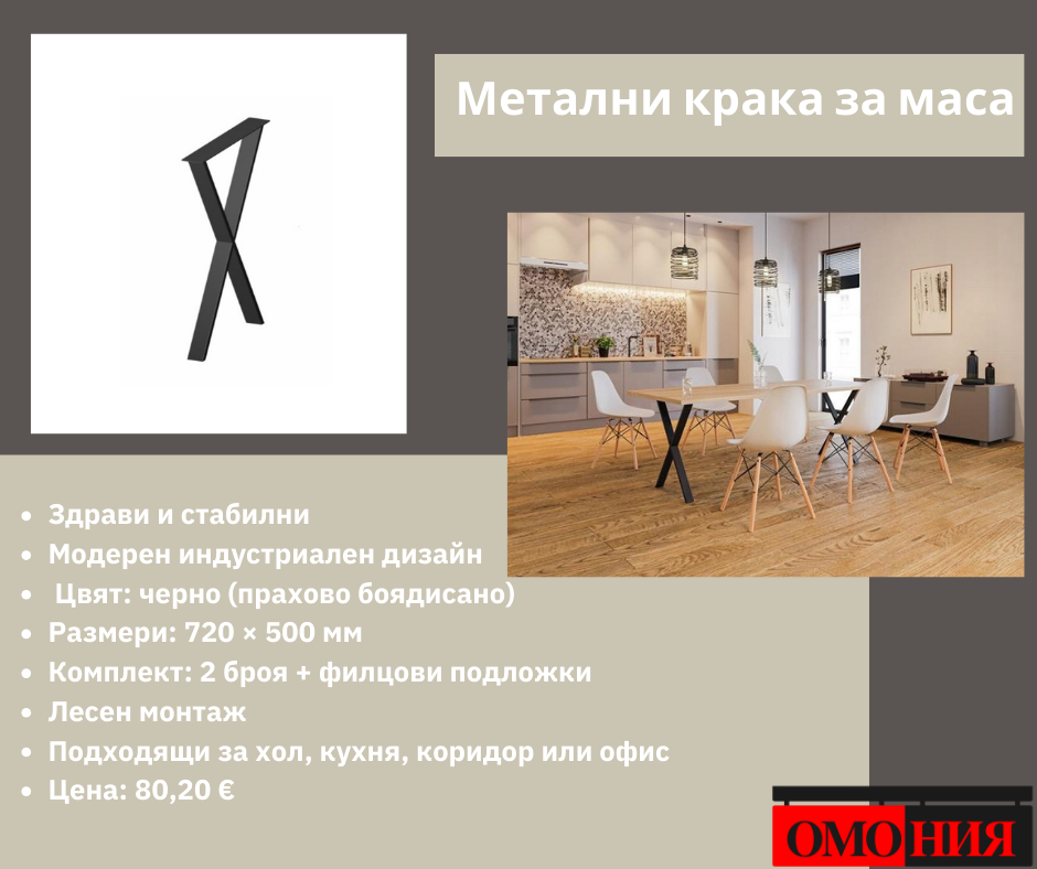 Метални крака за маса